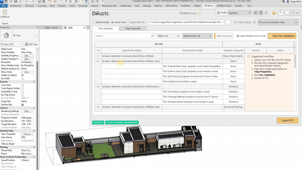 IDS4Revit Create Parameters